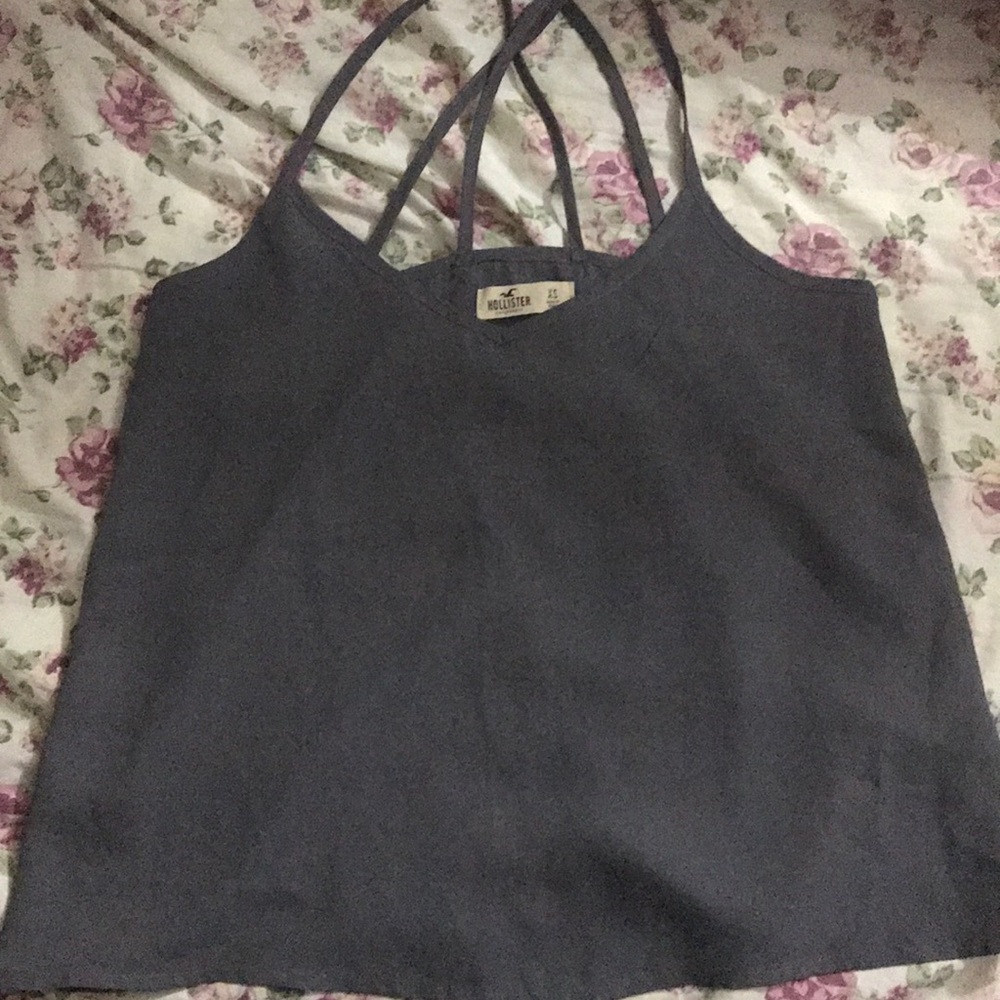 Hollister | Gray Racerback Blouse